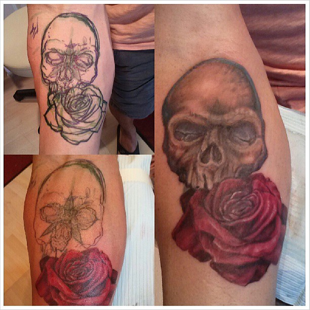 Covered Up His Ex Wifes Name And A Flower Thanks Ajchion Flickr