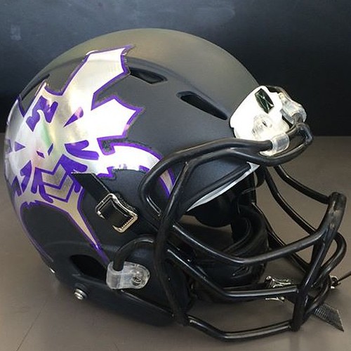 Check out the new chrome football helmet decals for the br…