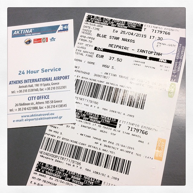 Tickets for the acropolis can be bought at the ticket gate, but they can also be booked in advance, online as a single entry or as a combination ticket that includes other archaeological sites in athens. Bought Ferry Tickets For Piraeus Port Athens To Santorin Flickr
