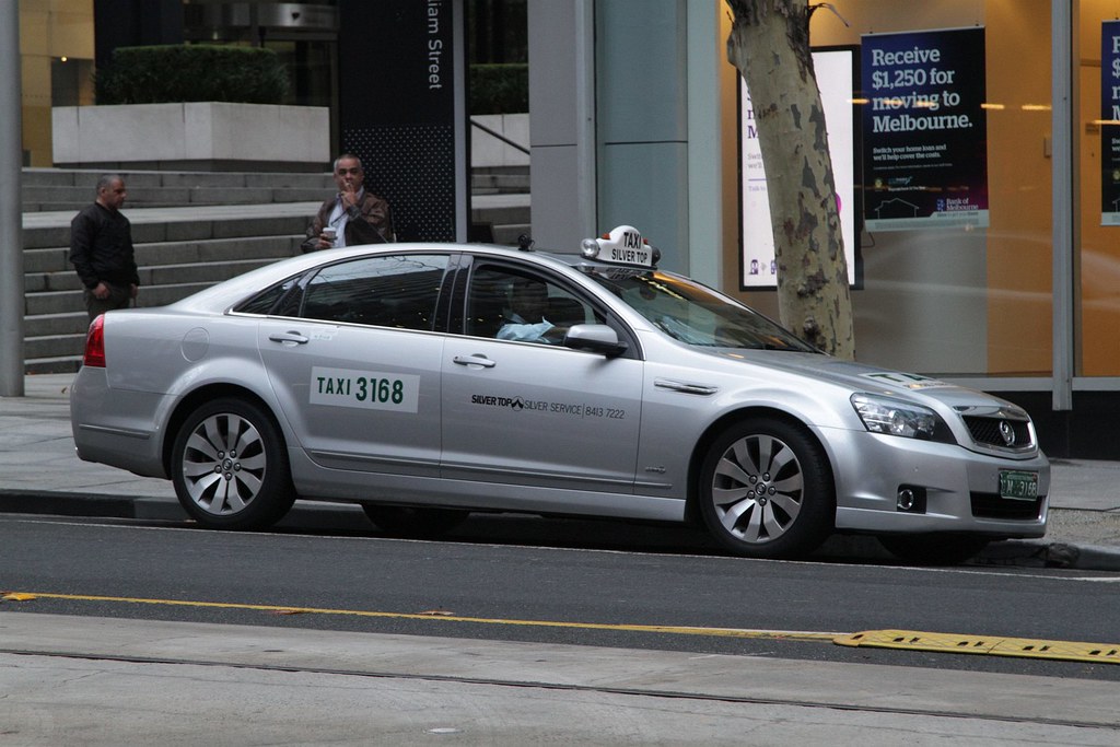 Silver Painted Holden Statesmen Cars Used As Taxis In Melb
