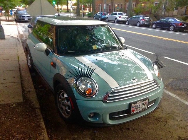 Car lashes, mini cooper