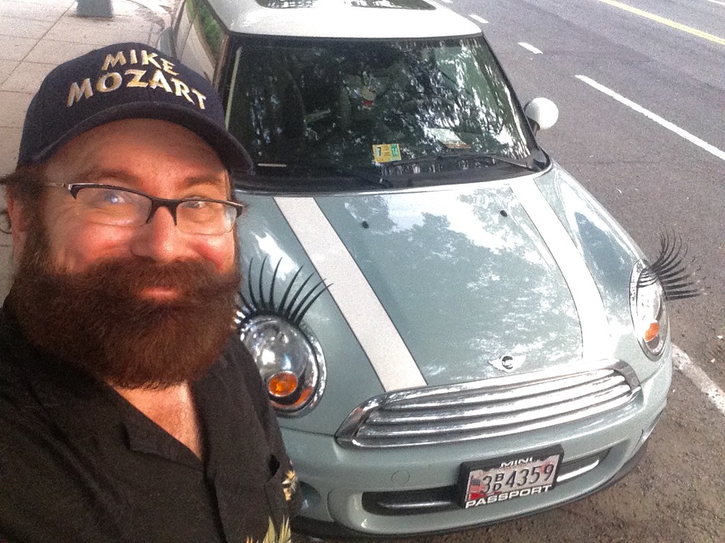 Car lashes, mini cooper