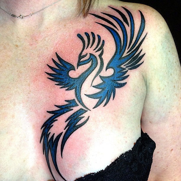Phoenix On The Chest Of Angela! #Redsky_Tattoo #Tattoosbyc… | Flickr 612_x_612_jpg