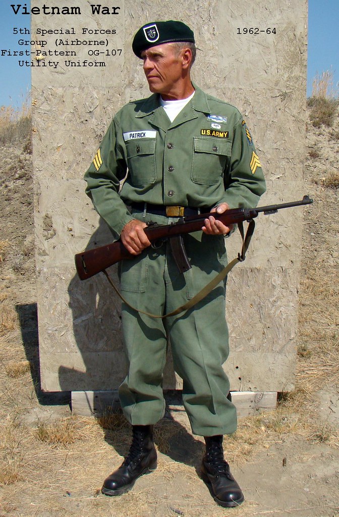 Vietnam war / 5th special forces group, og-107 utility uni…