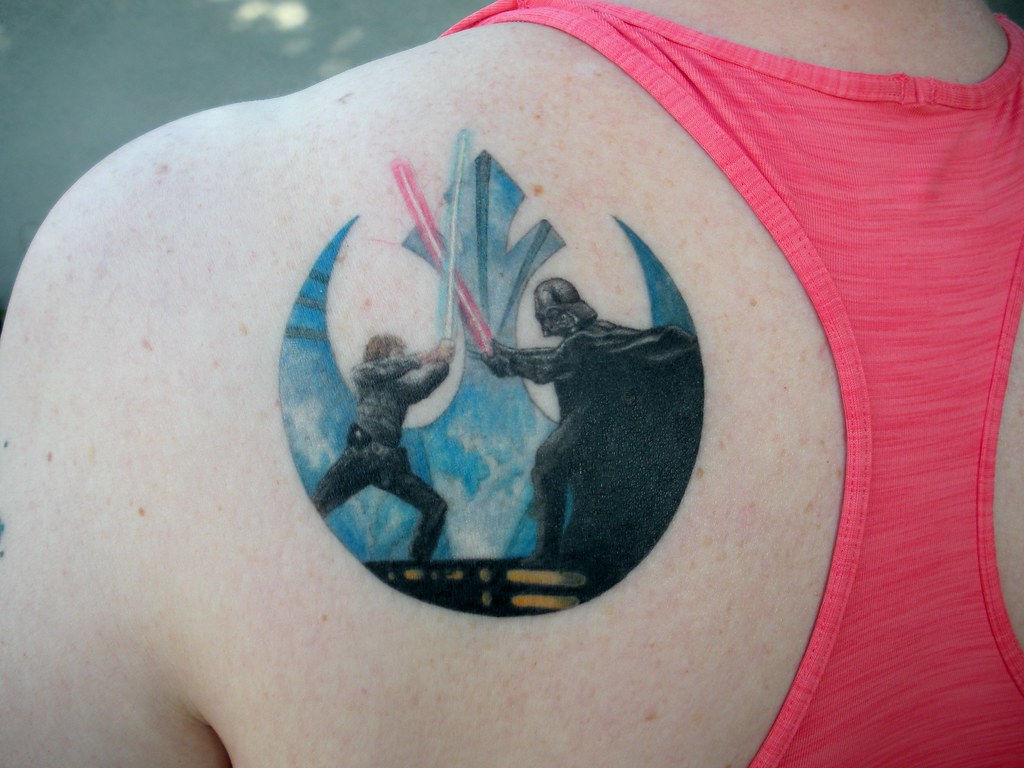 Star Wars Rebel Tattoo | My Newest Tattoo. It's Luke And Vad… | Flickr