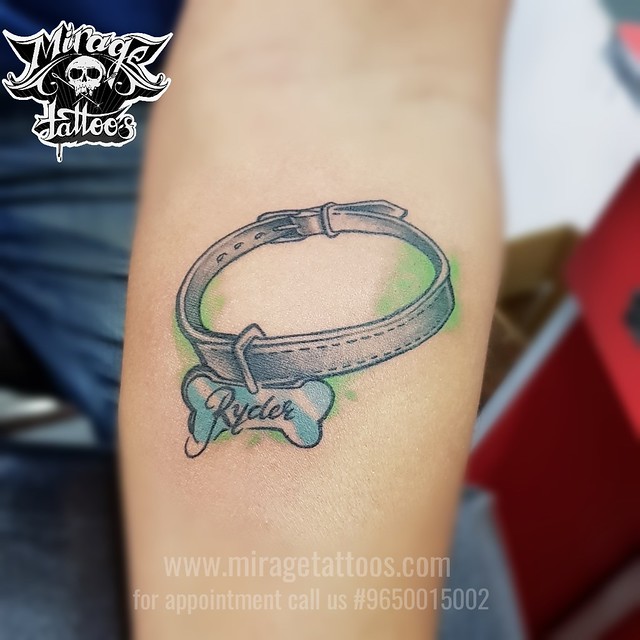 Dog Collar Tattoo On Forearm, Tattoo Artist In Delhi | Flickr 640_x_640_jpg