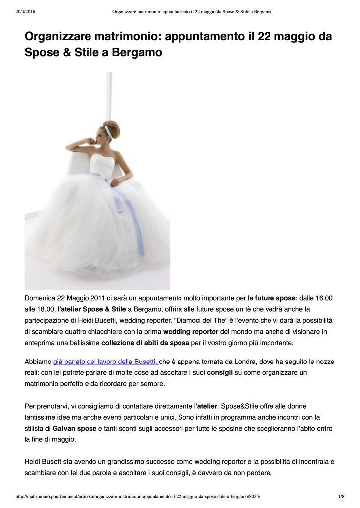 E quella delle future spose. Organizzare Matrimonio Appuntamento Il 22 Maggio Da Spose Flickr