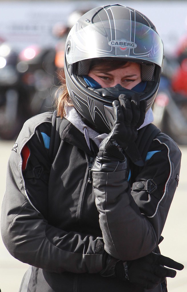 Harley davidson remains the most popular motorcycle brand in america. Motorcycle Woman Wearing Helmet Anja Schmidt Flickr