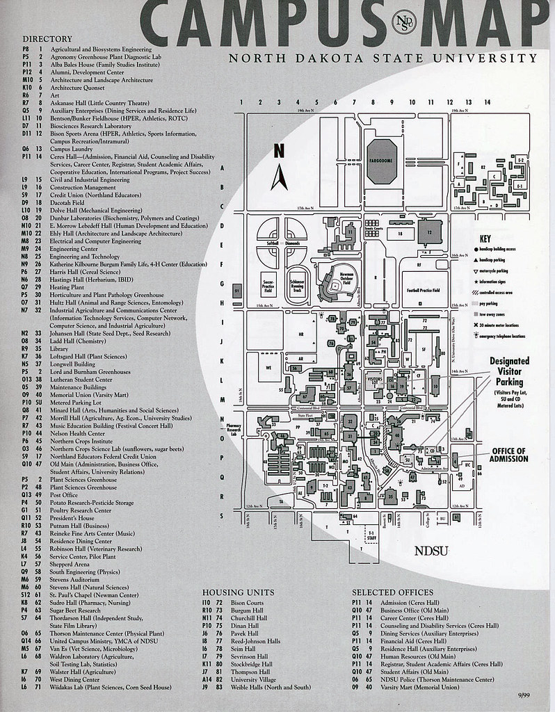 Ndsu printable campus map