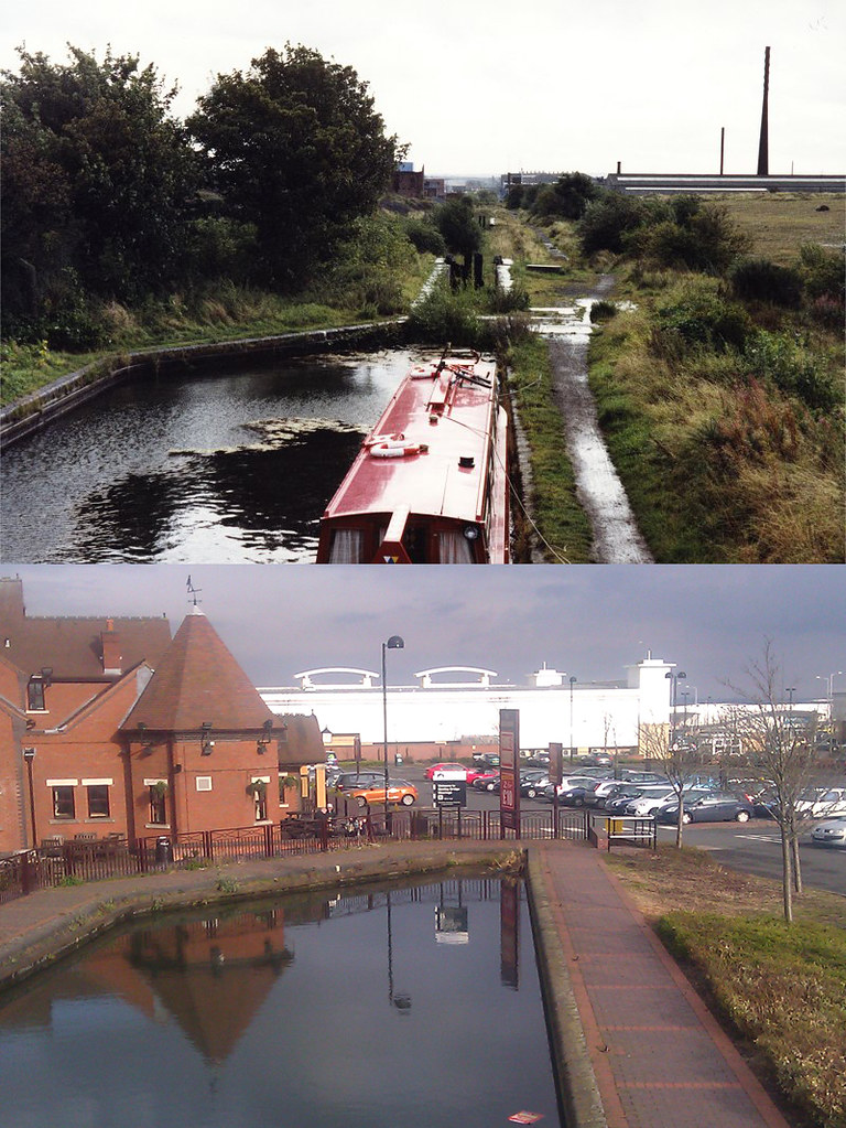 Then & now, bentley canal at bentley bridge