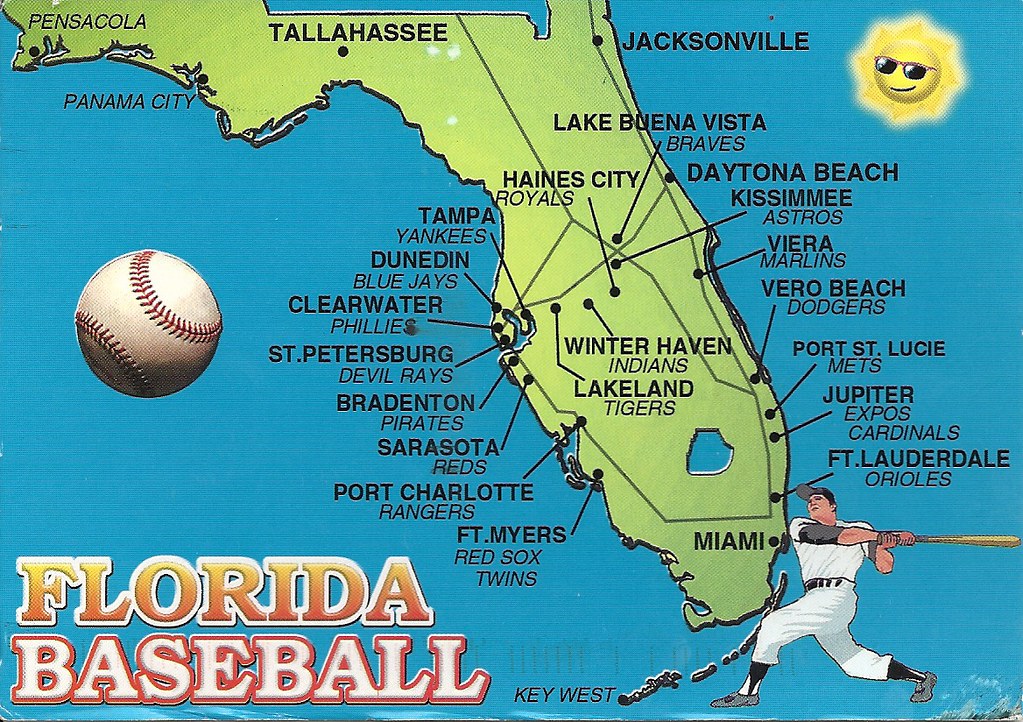 Florida USA Map Of Basevall Spring Training Locations Alessandra 7695029532 70c442d53a B 