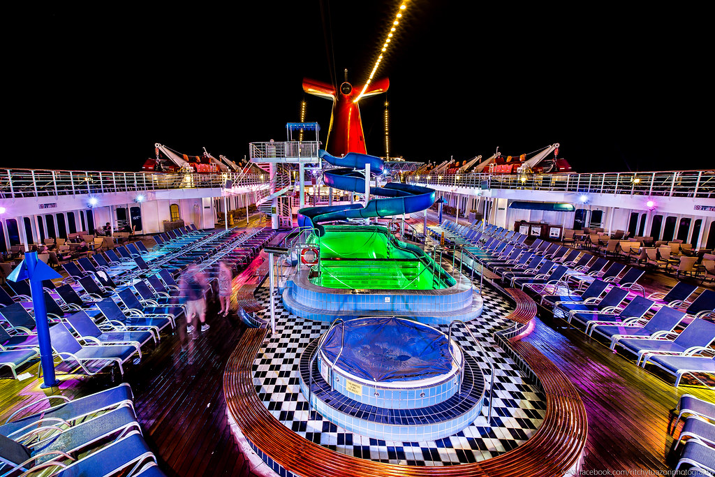 The Lido Deck Carnival Paradise Ship Every Night The Cr