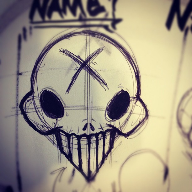 Another #Skull #Drawing #Illustration #Ink #Pen #Tattoo #G… | Flickr 612_x_612_jpg
