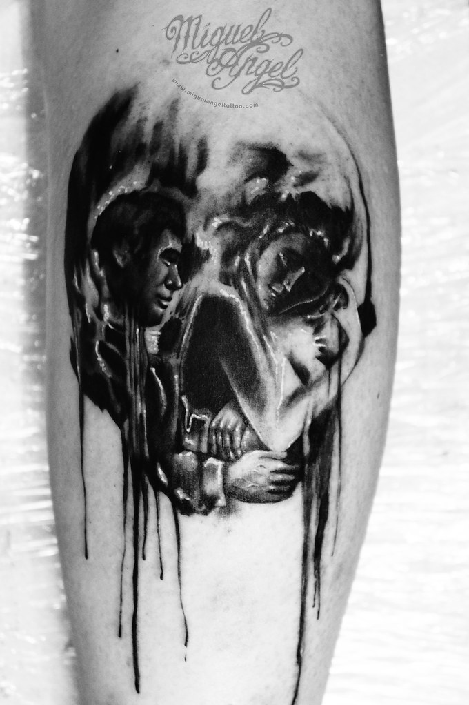Optical Illusion Skull Tattoo | Miguel Angel Custom Tattoo A… | Flickr 1023_x_680_jpg