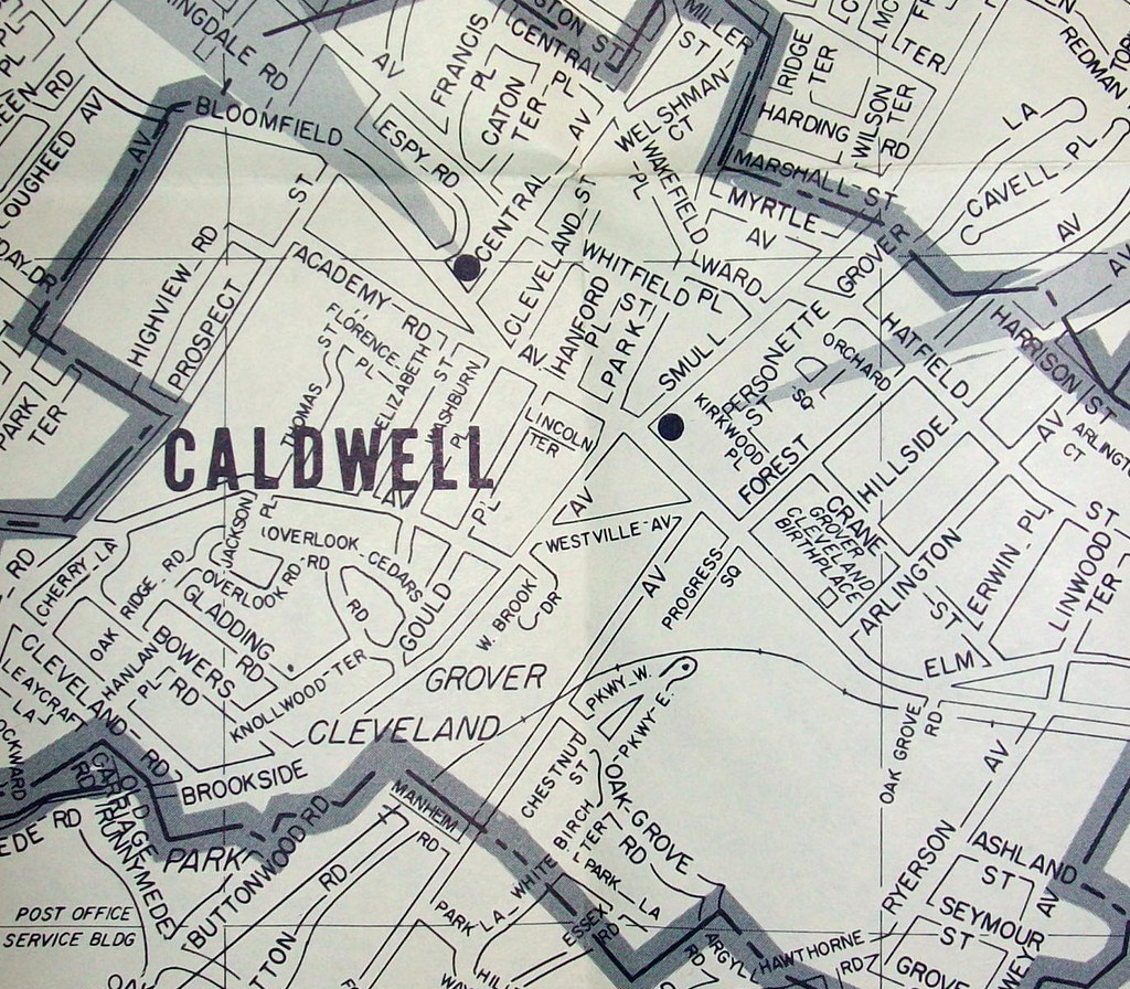 Caldwell NJ 1964 Map By Arrow Maps Davecito Flickr 8022430166 78d95e2f01 B 