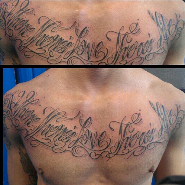 Lettering #Love #Live #Life #Quote #Tattoo #Art #Artist #… | Flickr 612_x_612_jpg