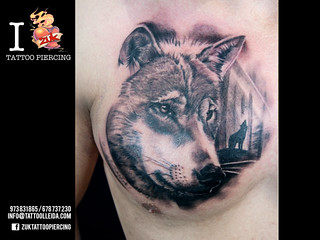 Tatuaje-Lobo-Zuk-Lleida | Tatuaje En Negro Y Gris Con Un Lob… | Flickr 240_x_320_jpg