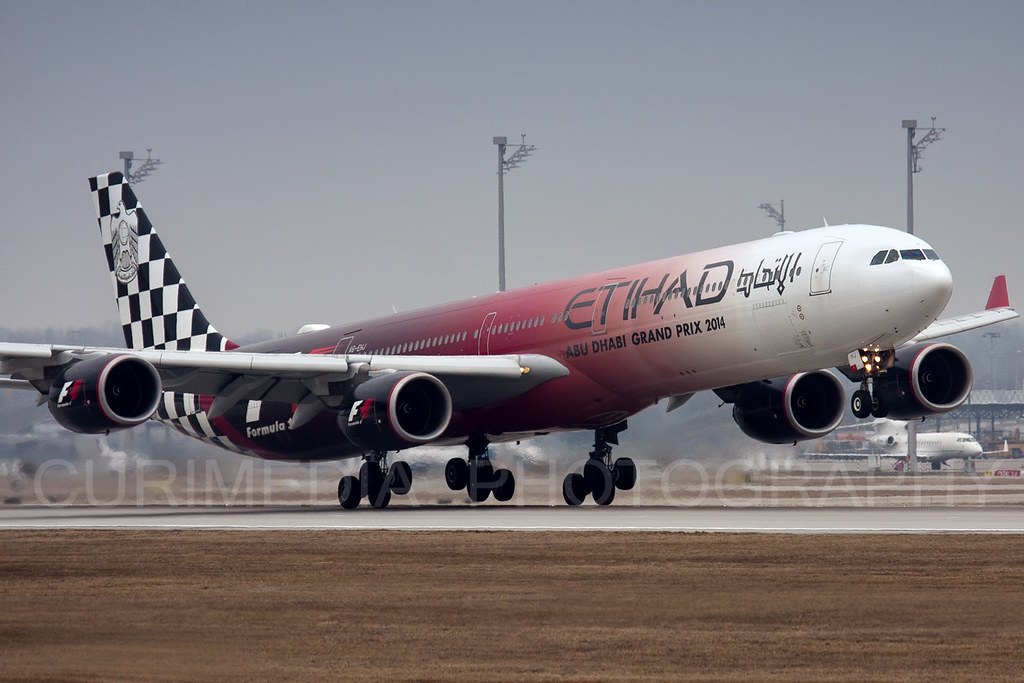 Airbus A340 642 Etihad Airways Abu Dhabi Grand Prix Formul