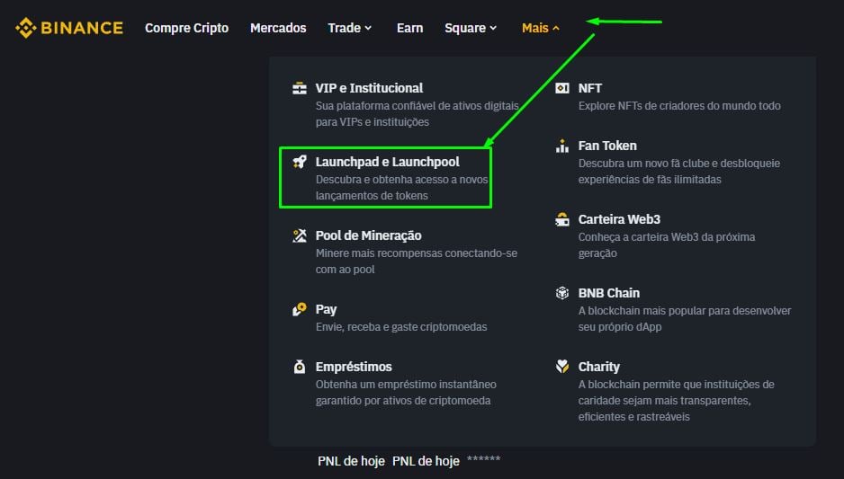 Pool de lancement de Binance (Image : Binance)