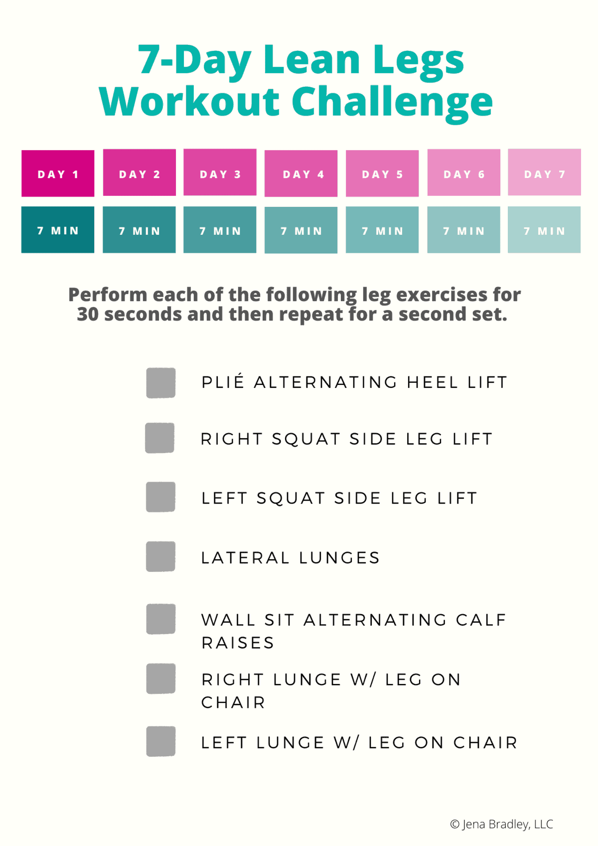 leg workout for lean legs