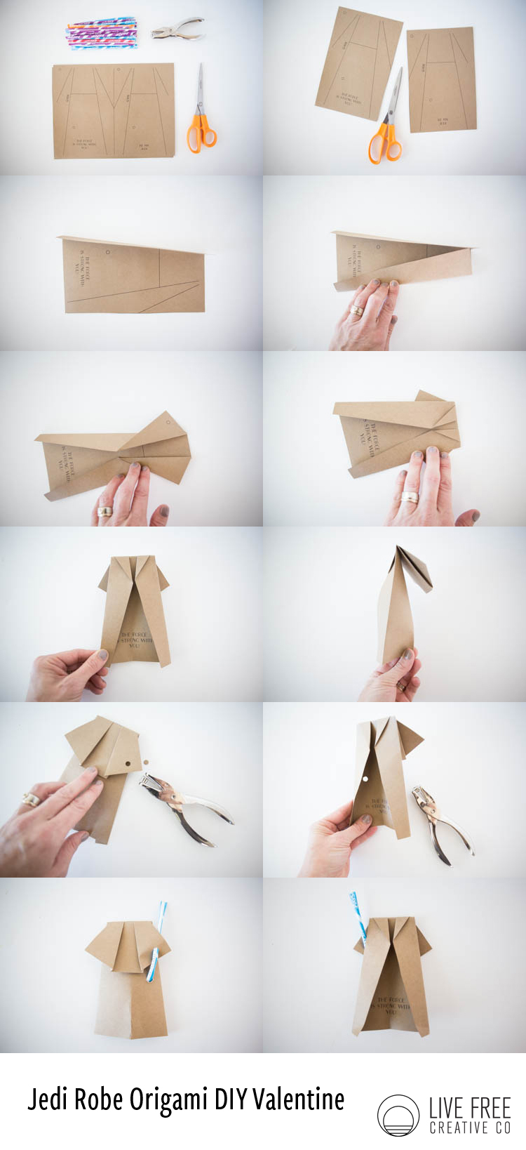 They took a long time to draw but i did it. Jedi Robe Origami Valentine With Pixy Stix Lightsaber Live Free Creative