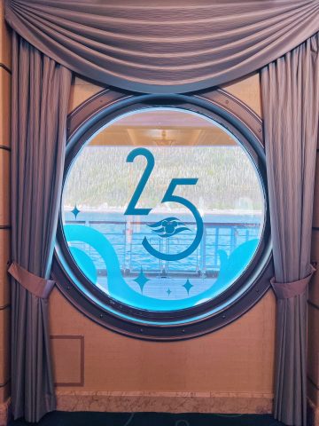 Disney Wonder Alaskan Cruise 25th Anniversary Porthole