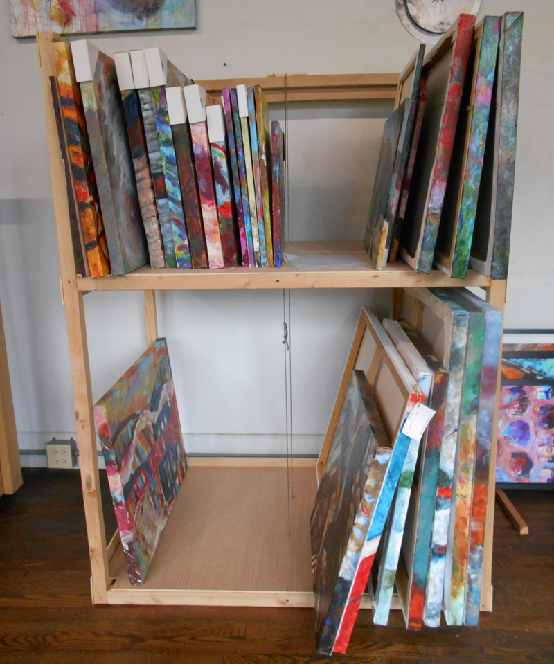 Paintings storage racks