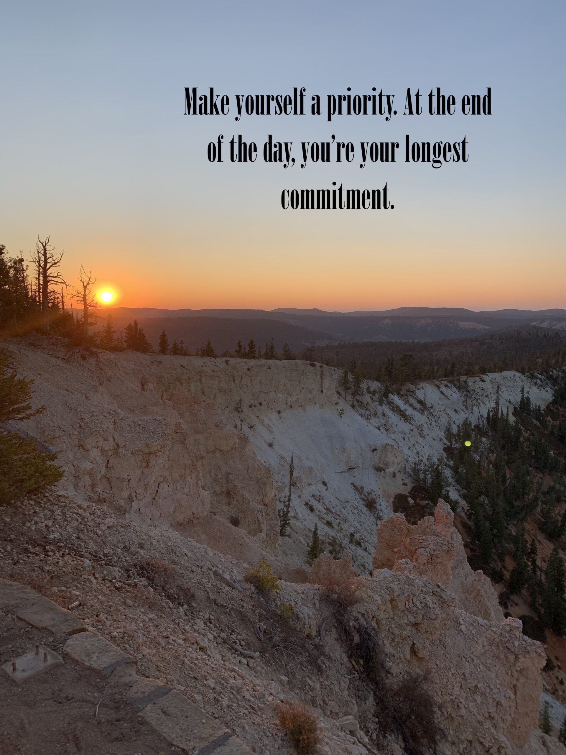 Make yourself a priority