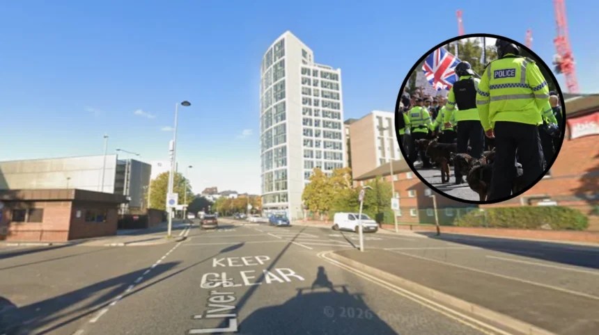 Two Charged In Liverpool Protest 2026 Two Charged Following Racially Aggravated Central Protests Liverpool 2026