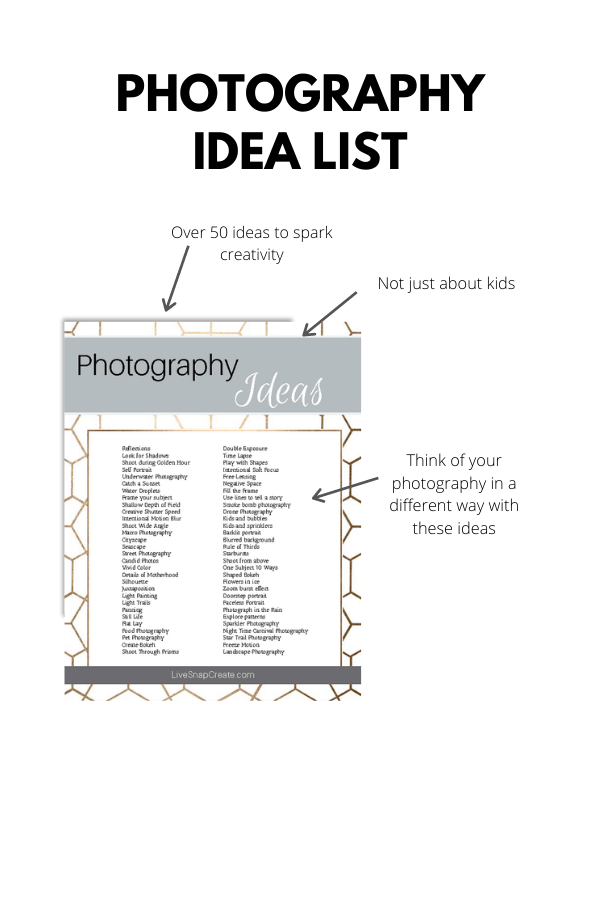 Idea_List_Mockup - Live Snap Create