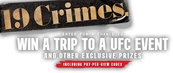 19 Crimes UFC Instant Win Sweepstakes 2025 (sweeppromo.com)
