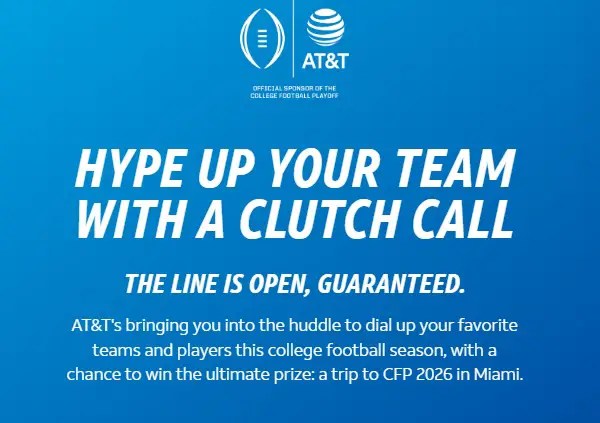 Win prizes with AT and T Clutch Calls contest 2025