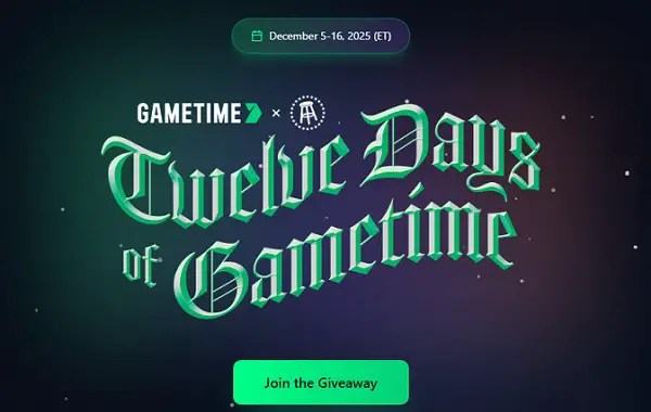 12 Days of Gametime Sweepstakes 2025 USA