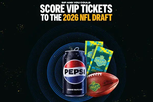 Pepsi Cola football draft 2026 trip Giveaway USA