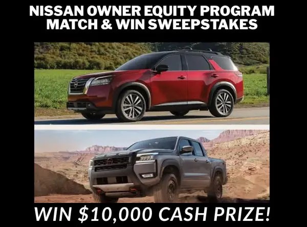 Nissan April Owner Equity Program Match Sweepstakes