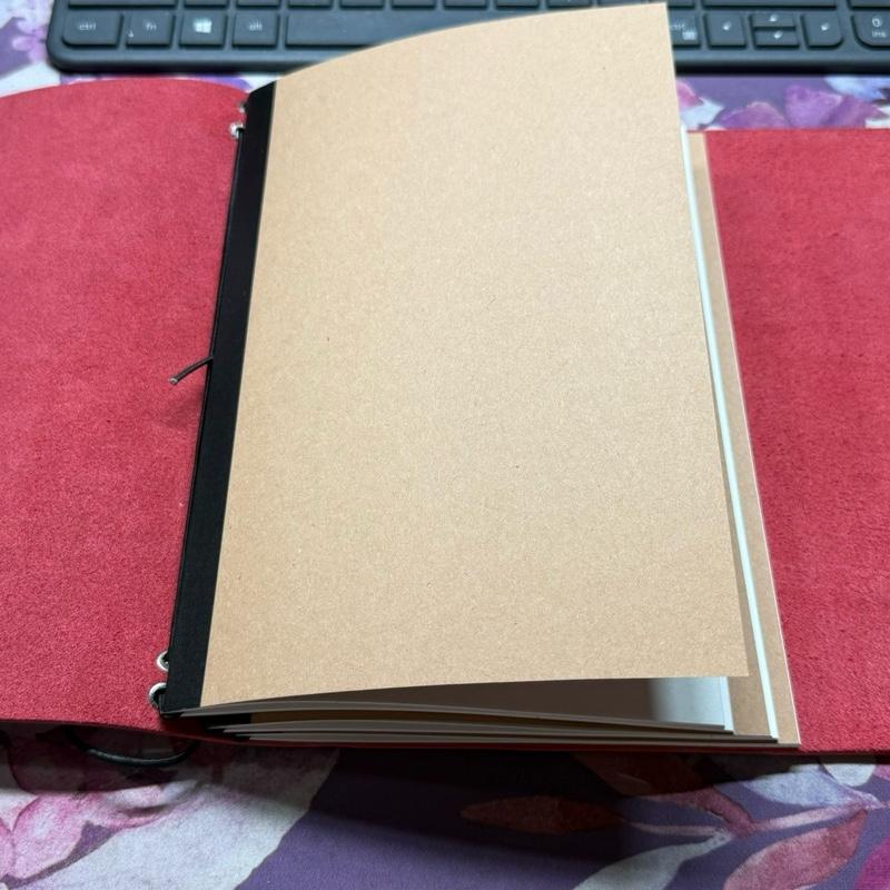 Handcrafted “Saved by Grace” Leather A5 Journal – Ephesians 2:8 – Christian Prayer & Scripture Journal