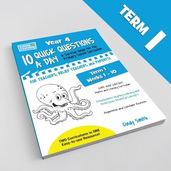 10 Quick Questions a Day - Year 4, Term 1 | Student PDF Workbook