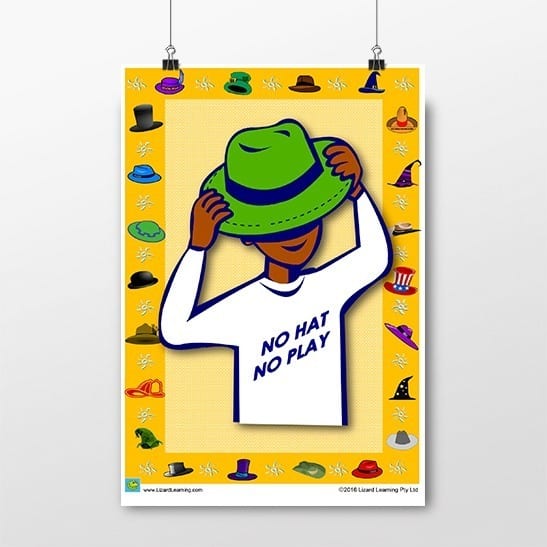 One Child  - No Hat No Play - Poster