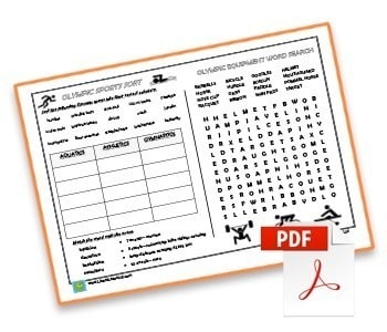 Olympic Word Find - Worksheet