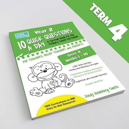 10 Quick Questions a Day - Year 2, Term 4 | Student PDF Workbook