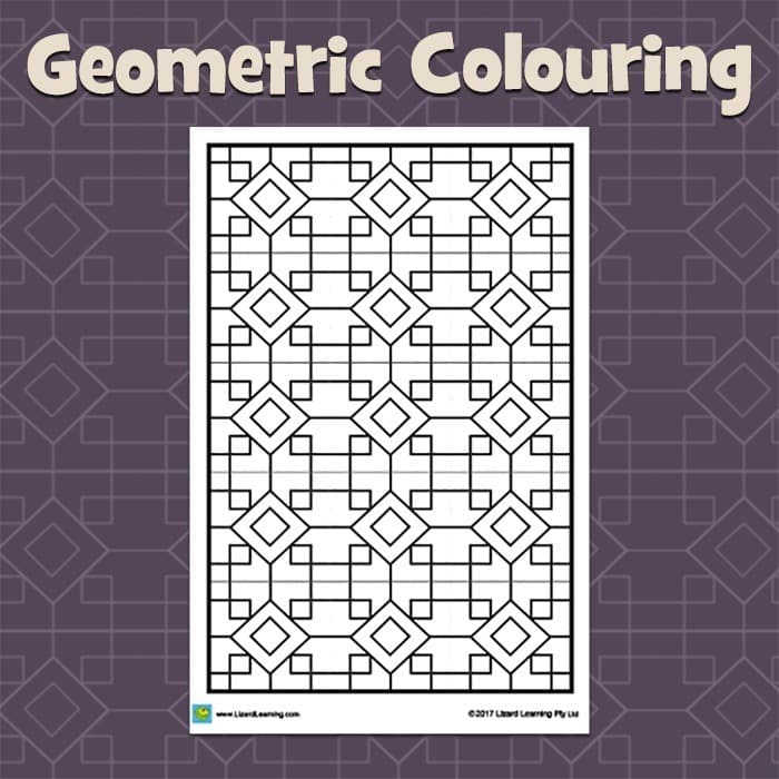 Geometrics - Colouring In Sheet