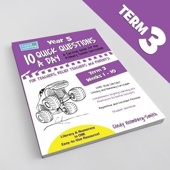 10 Quick Questions a Day - Year 5, Term 3 | Student PDF Workbook