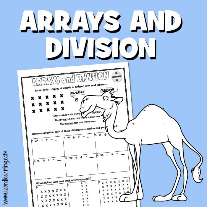 Arrays + Division - Worksheet