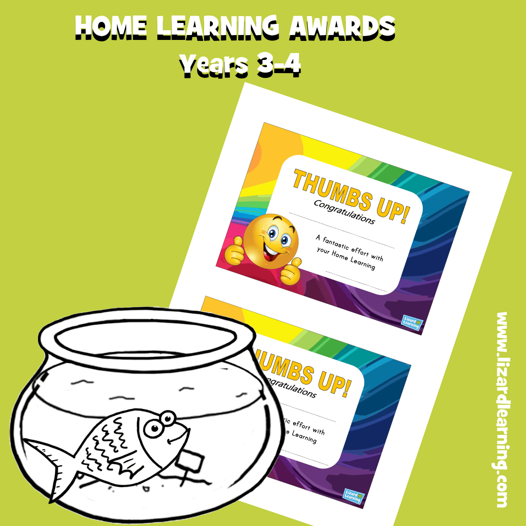Thumbs Up - Home Learning Awards - Certificate