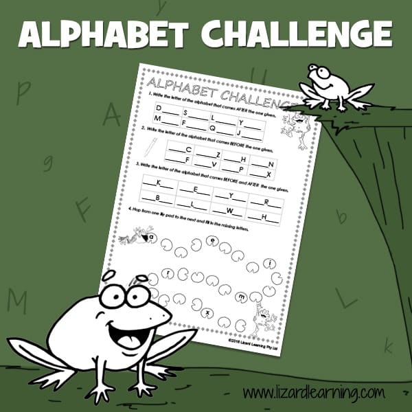 Alphabet Challenge - Worksheet