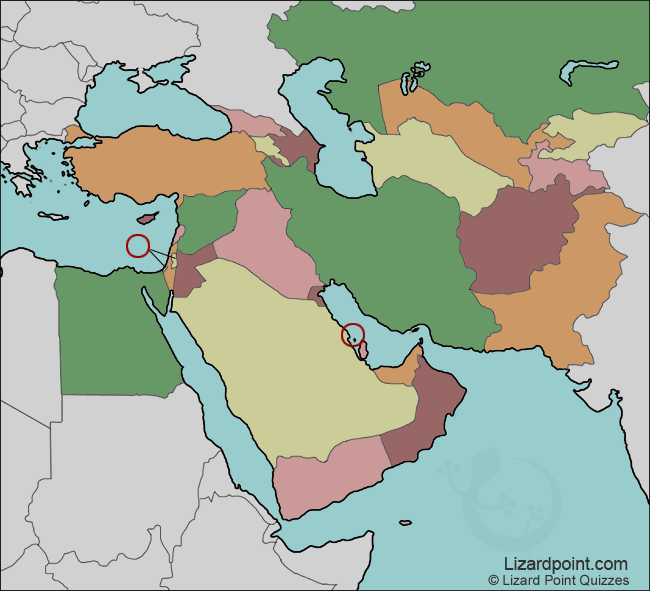 Test Your Geography Knowledge Middle East Flags Quiz Lizard Point Middle East Larger 