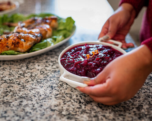 Cinnamon Bourbon Cranberry Sauce