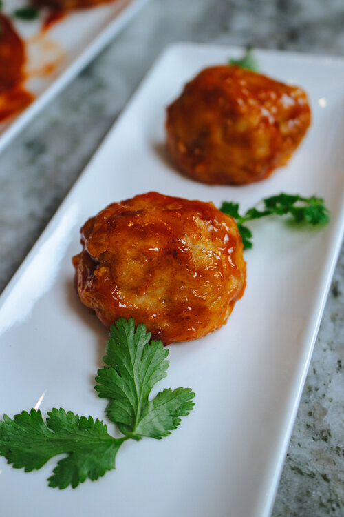 Chicken Meatballs & DC Mumbo Sauce