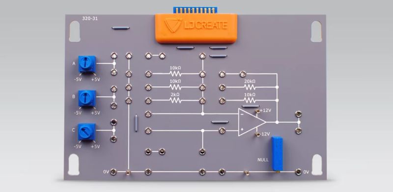 Operational Amplifiers Card Lj Create - Light Pattern Collection - Mobile Quality