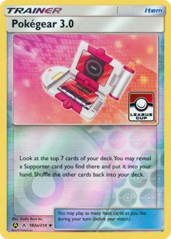 Pokégear 3.0 (포켓기어) (Pokemon League) (Reverse Holo) - 182/214 - Sun & Moon - Unbroken Bonds - Near Mint - (영문판)